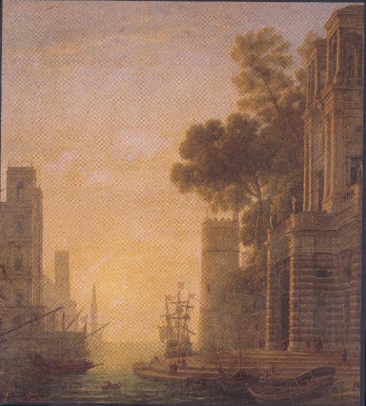 Claude Lorrain The Embarkation of St Paula in Ostia Germany oil painting art